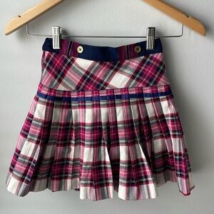 Hartstrings Plaid Pleated Girls Skirt